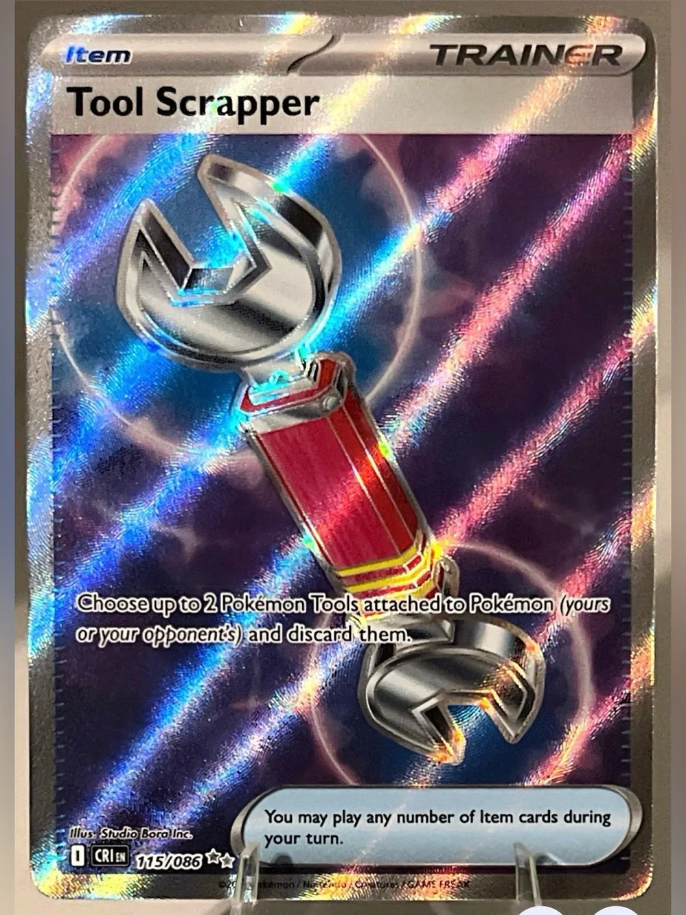 tool scrapper pokemon card - 168/192 - Rebel Clash Trainer Form Pokemon Trading Card Game 168/192
